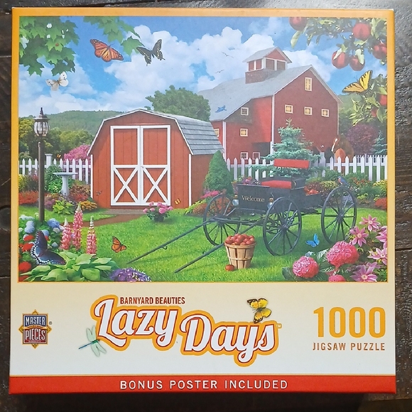 Lazy Days Barnyard Beauties Jigsaw Puzzle - 1000 Pieces - Picture 1 of 1